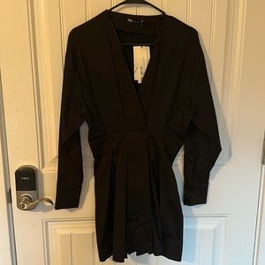 Zara black shirt dress